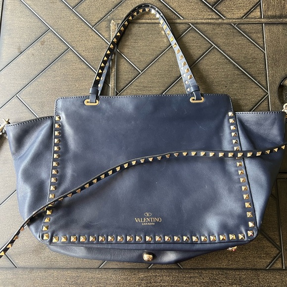 Valentino Handbags - Valentino Women's Blue Studded Bag